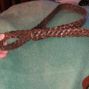 J&M Davidson ENGLAND braided leather belt 41x1"
